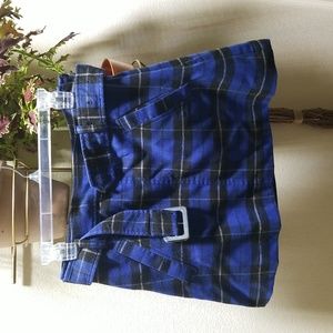 Mini plaid skirt